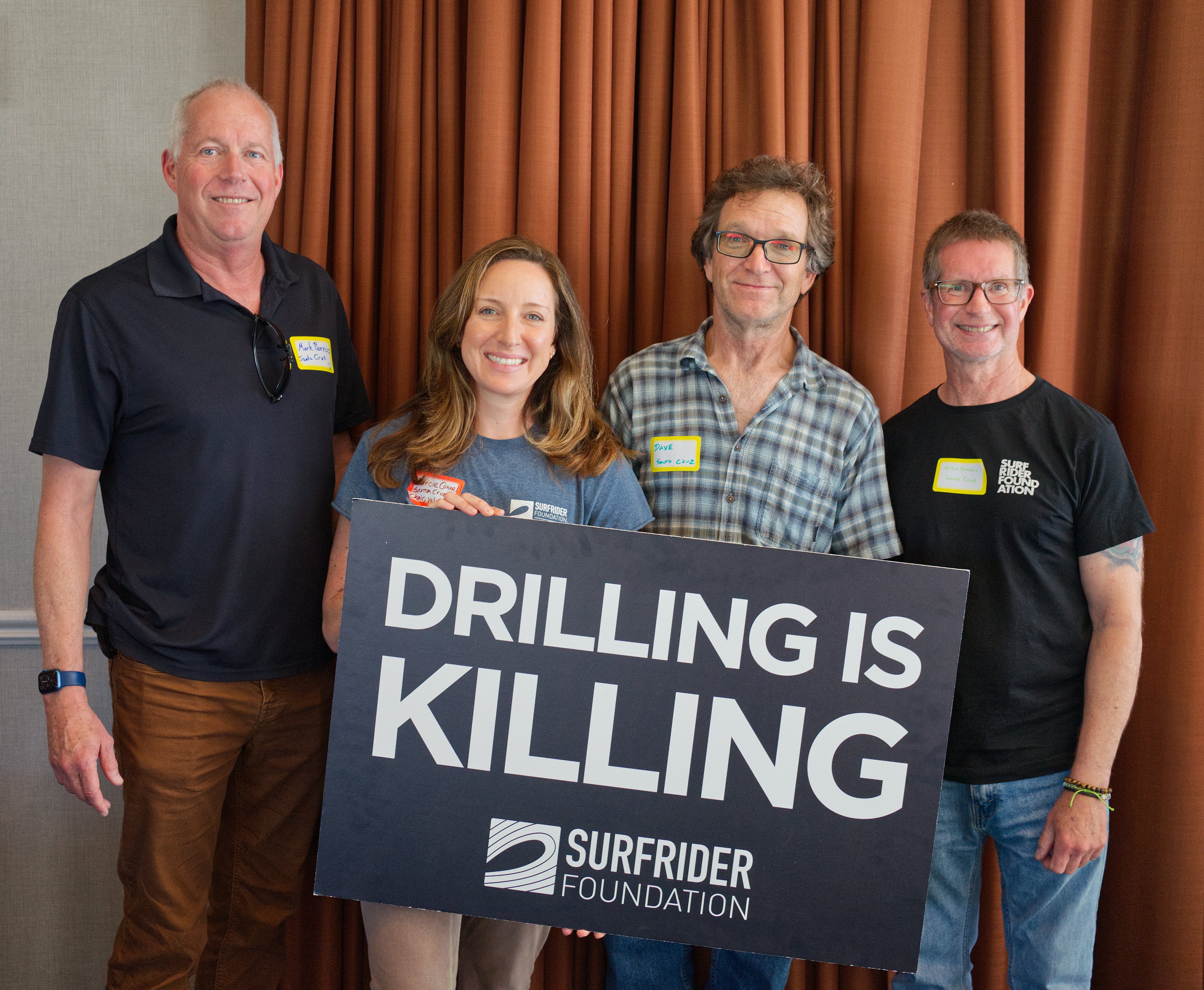 group with drilling is killing sign