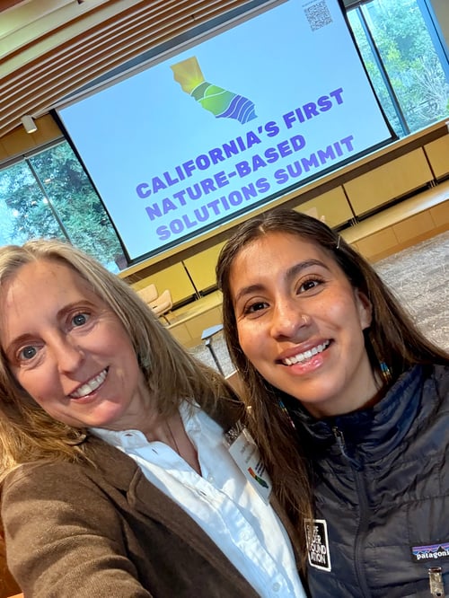Jennifer and Carla at the Nature-Based Solutions Summit