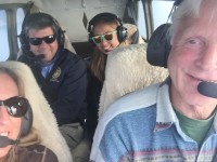 From left, California Policy Manager Jennifer Savage, Assemblymember Jim Wood, Humboldt Chair Delia Bense-Kang and Lighthawk pilot Steve Bowser.